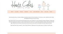 Desktop Screenshot of hautecakespastryshop.com